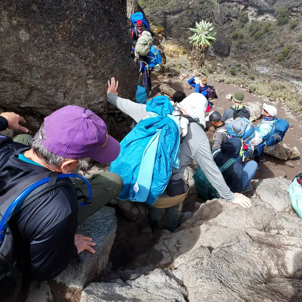 7-Days, Machame route, Mount Kilimanjaro trek. day 3 photo 2